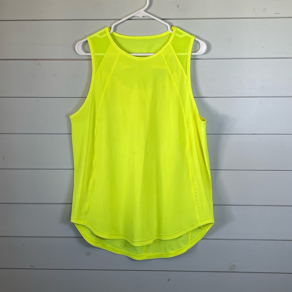 lululemon athletica Neon Yellow Racerback Tank